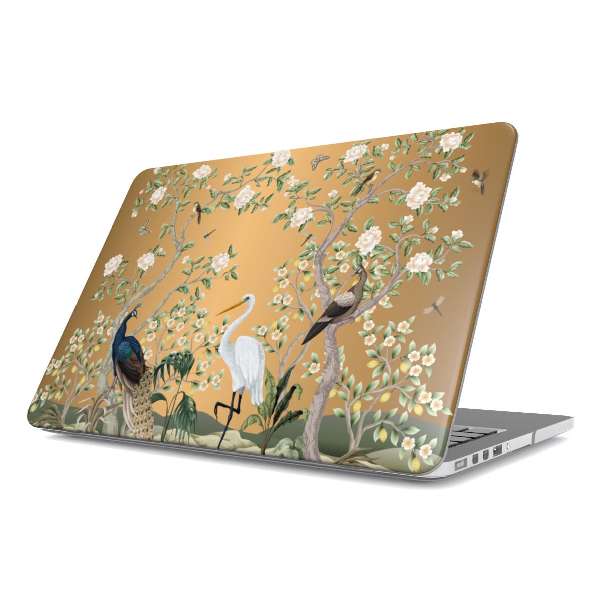 Chinoiserie Golden Birds MacBook Case Cover