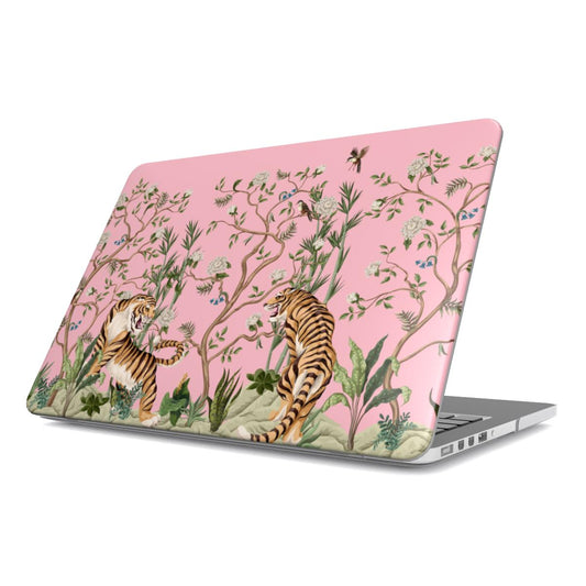 Chinoiserie Pink Tigers MacBook Case Cover