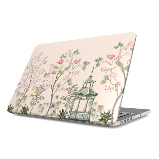 Chinoiserie Blush Pagoda MacBook Case Cover