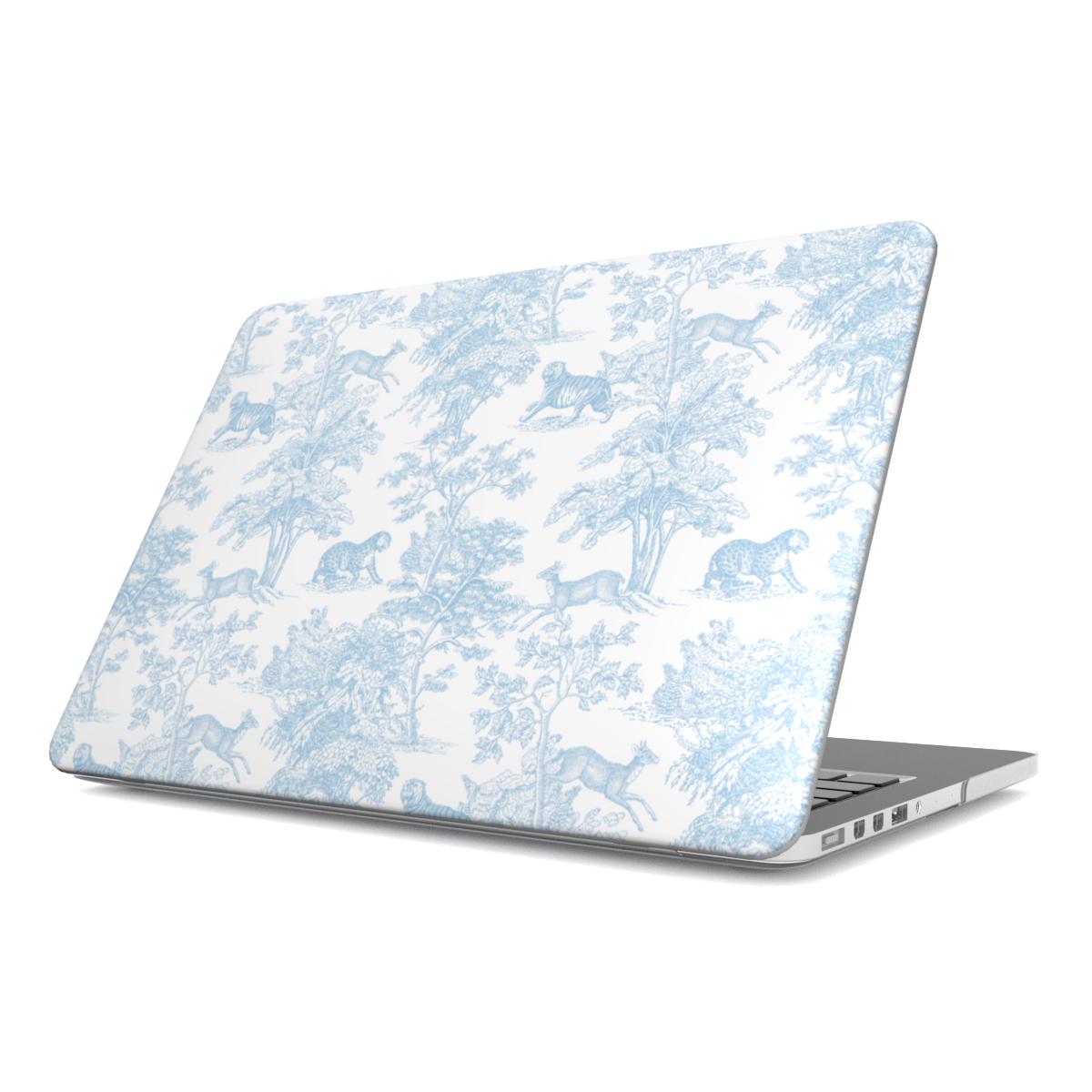 Chinoiserie Blue Tiger Toile de Jouy MacBook Case Cover