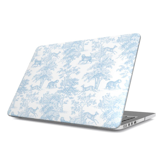 Chinoiserie Blue Tiger Toile de Jouy MacBook Case Cover