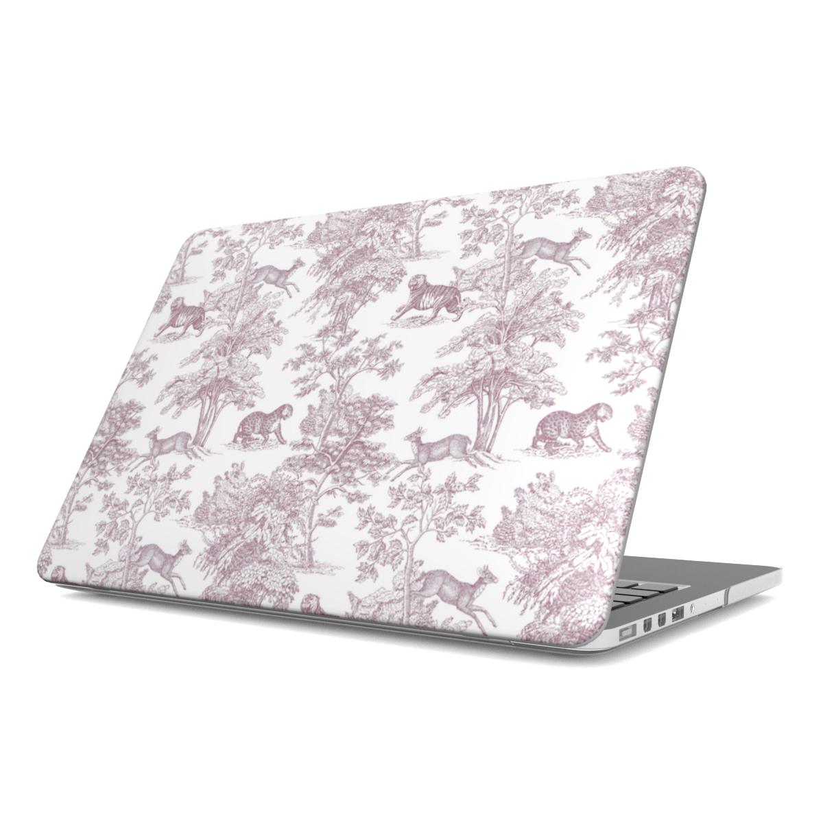 Chinoiserie Lilac Tiger Toile de Jouy MacBook Case Cover