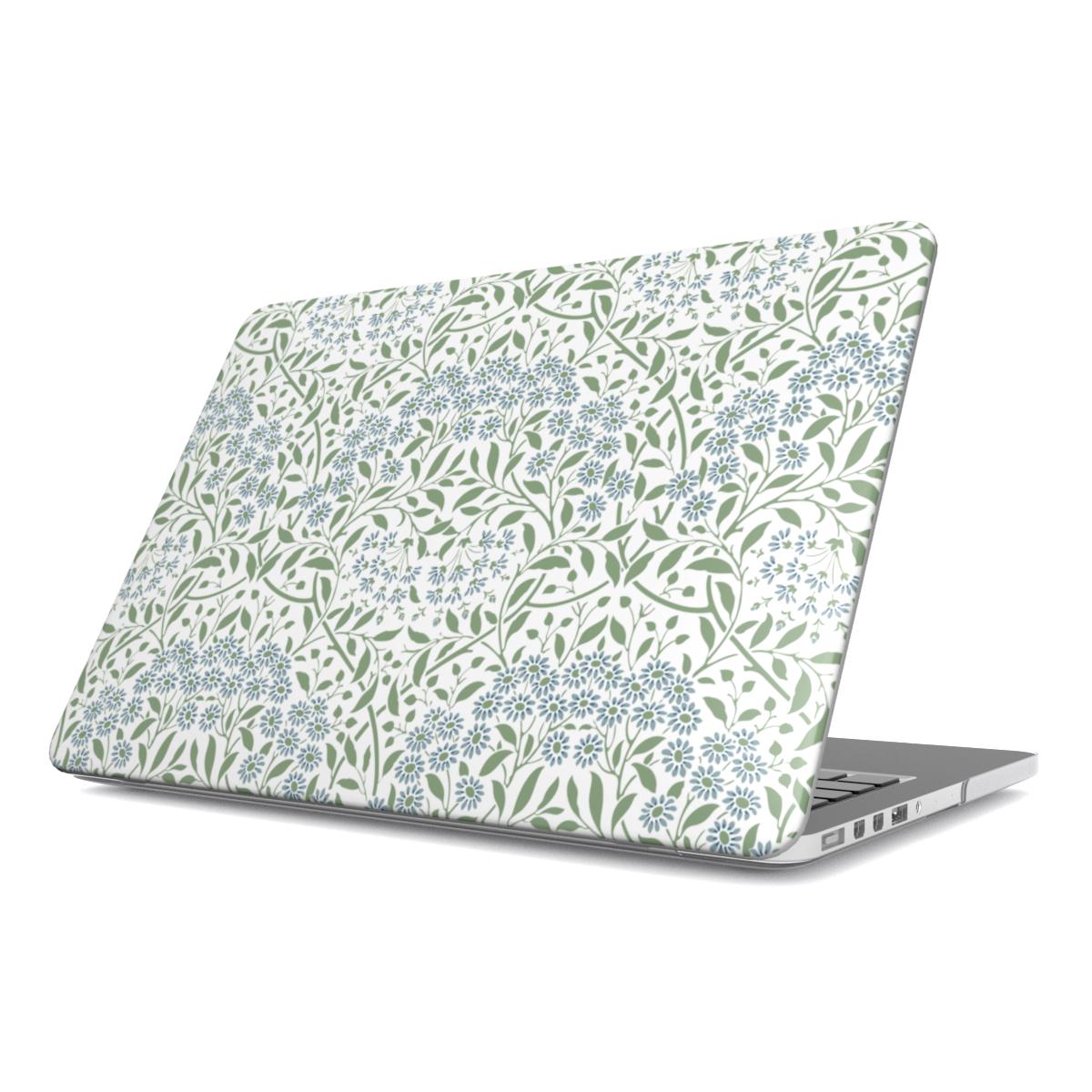 William Morris Blue Green Wildflower MacBook Case Cover