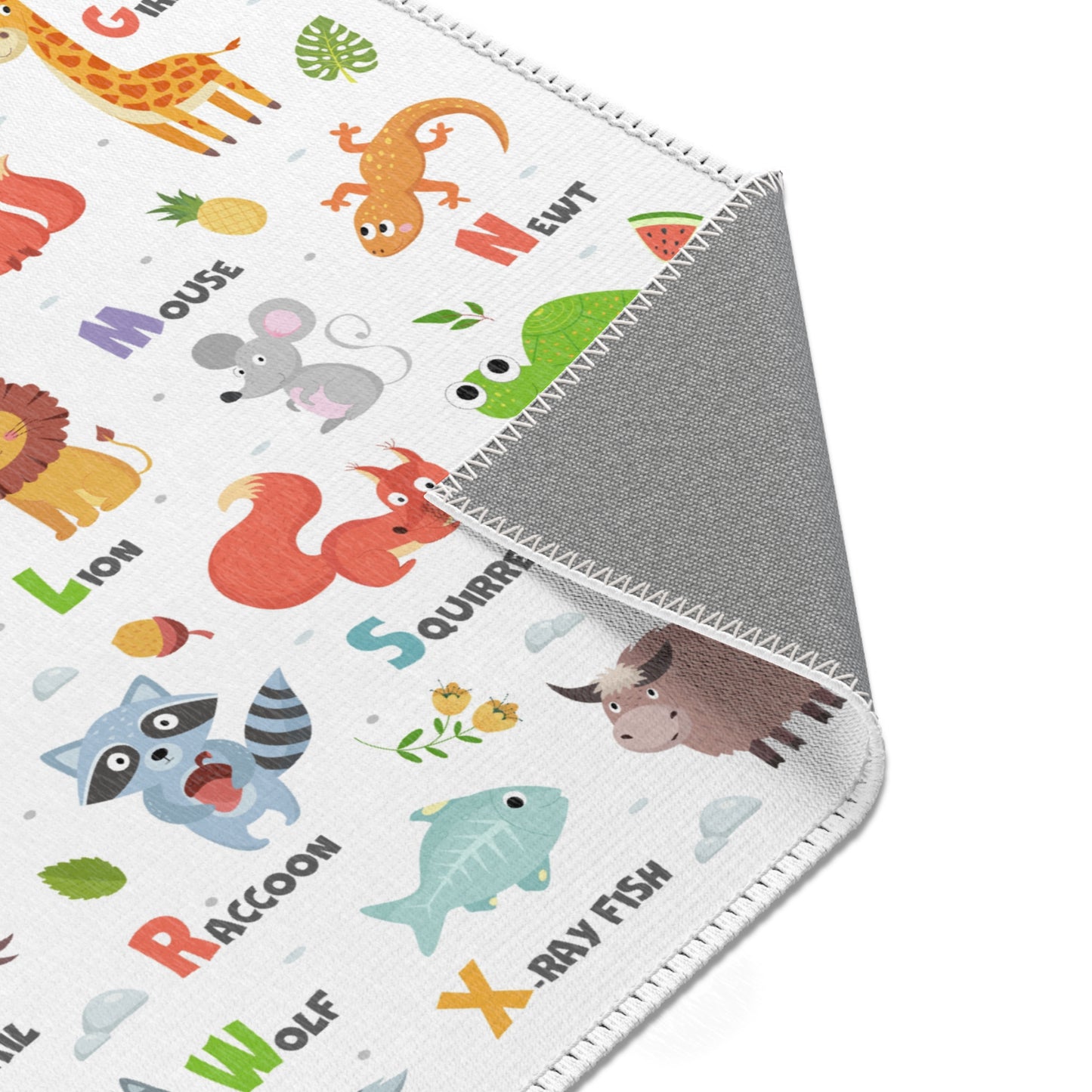 Animal Alphabet Nursery Rug Play Mat