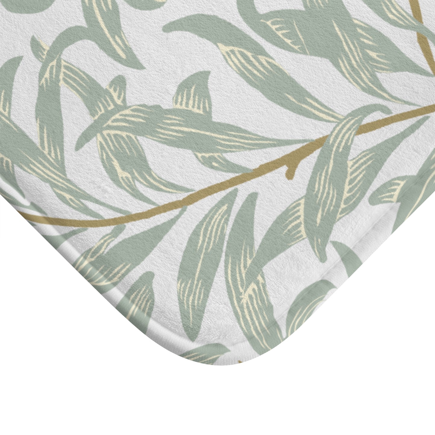 William Morris Bath Mat Willow Bough Blue Green
