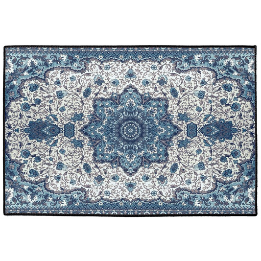 Artemesia Persian Indoor/Outdoor Floor Mat Blue Cream