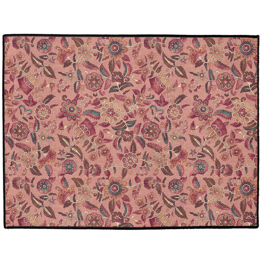 Chatsworth Chintz Indoor/Outdoor Floor Mat Rose Pink Floral