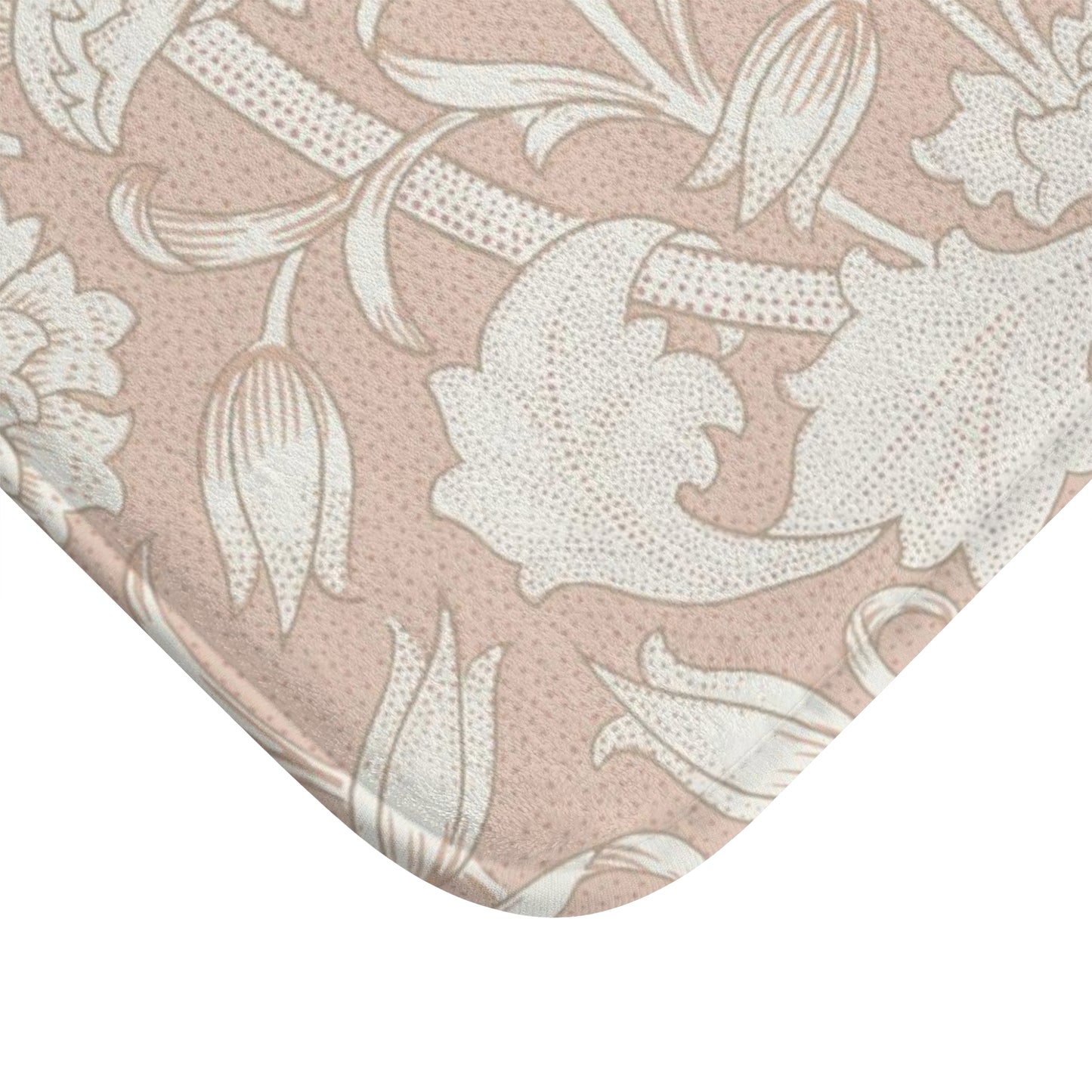 William Morris Bath Mat Pink & Rose Blush