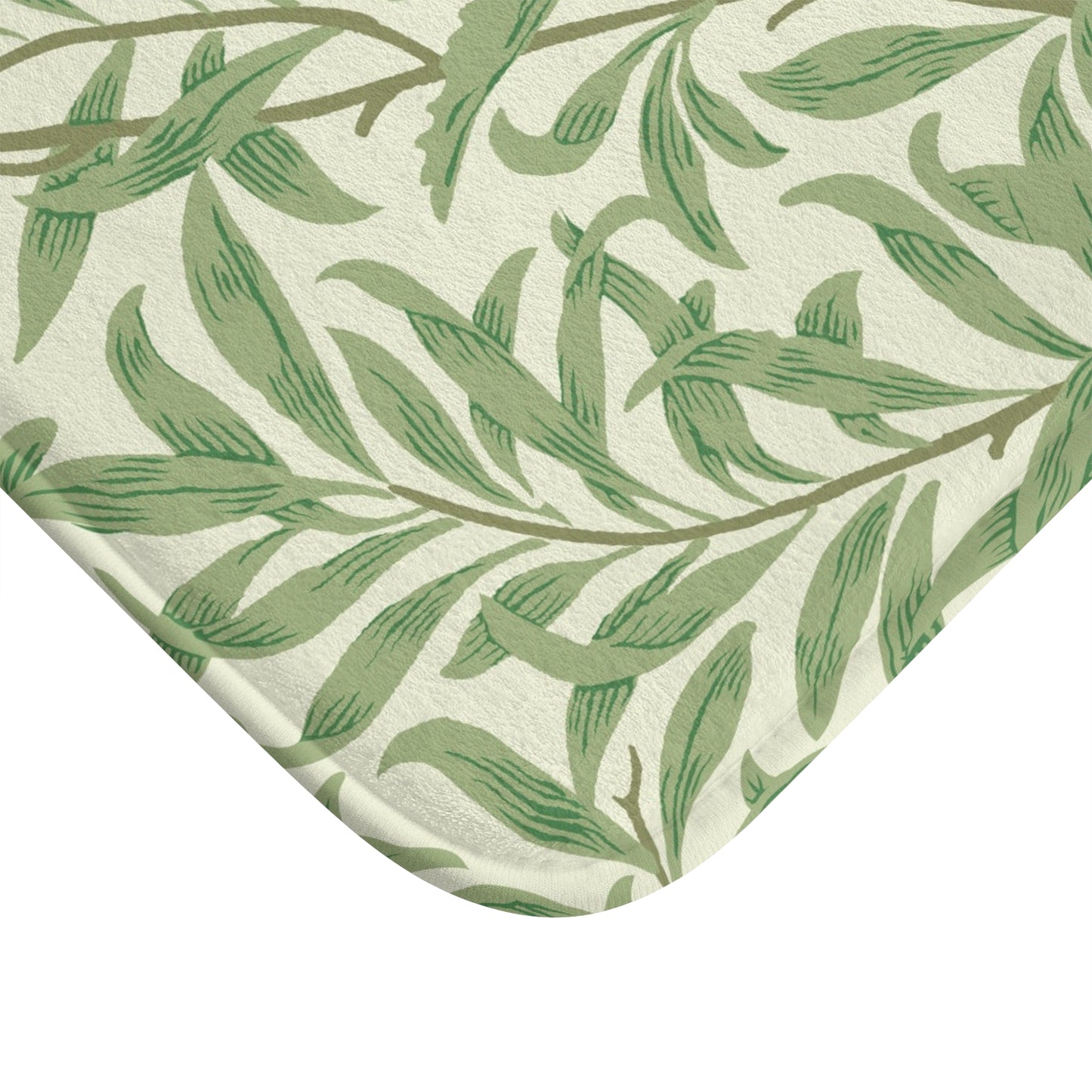 William Morris Bath Mat Willow Bough Summer Green