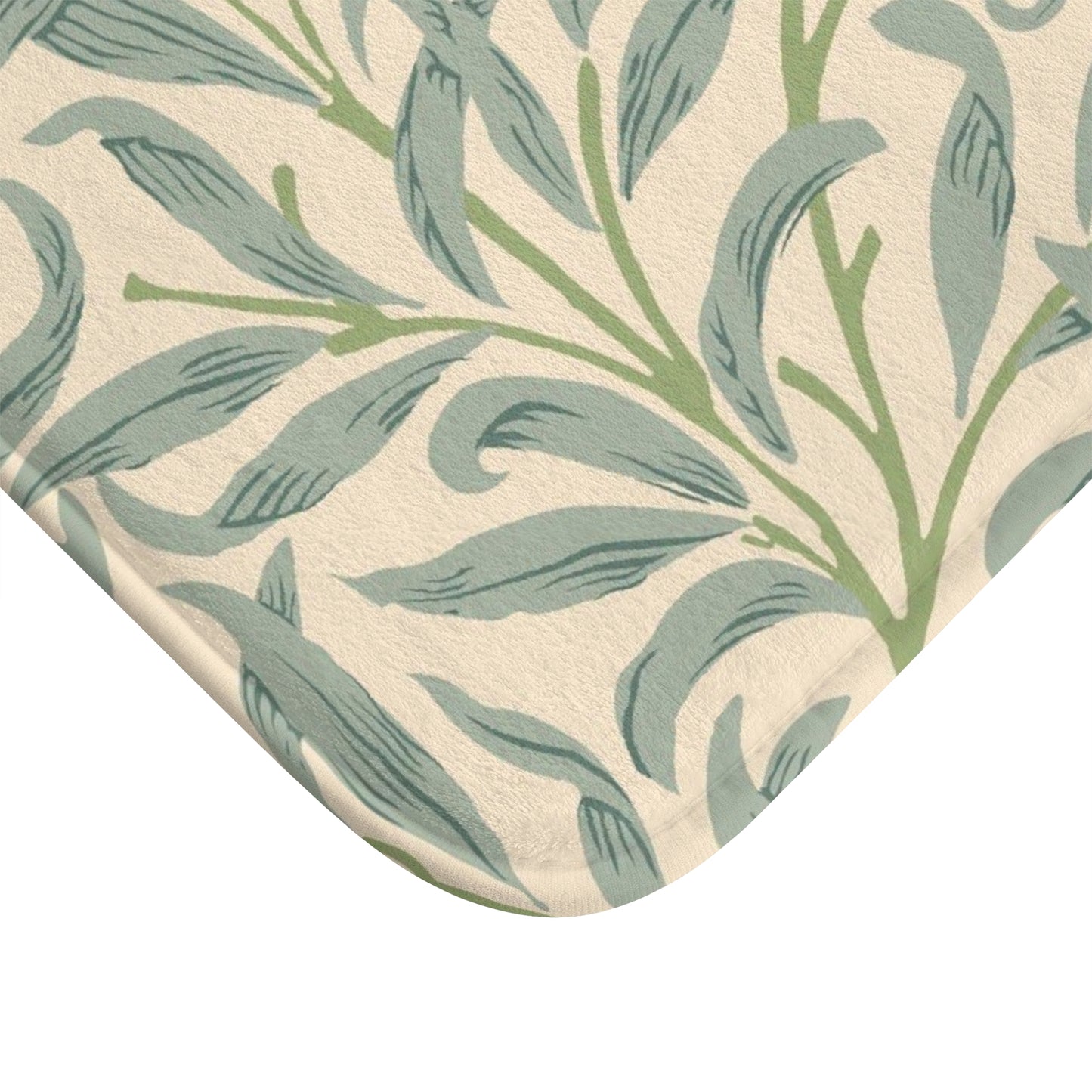 William Morris Bath Mat Willow Bough Sage Green