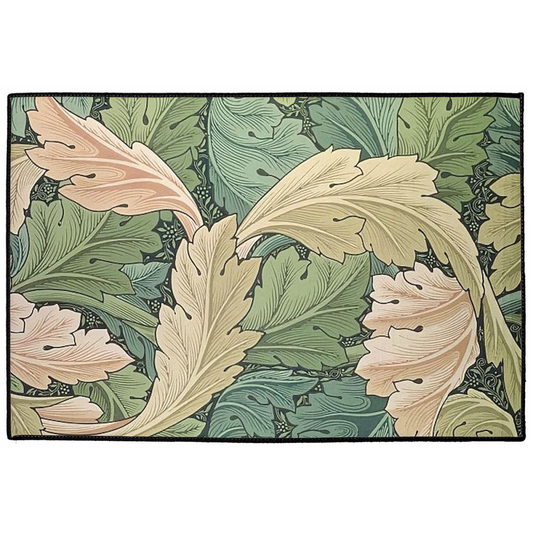 Acanthus Indoor/Outdoor Floor Mat William Morris Golden Green