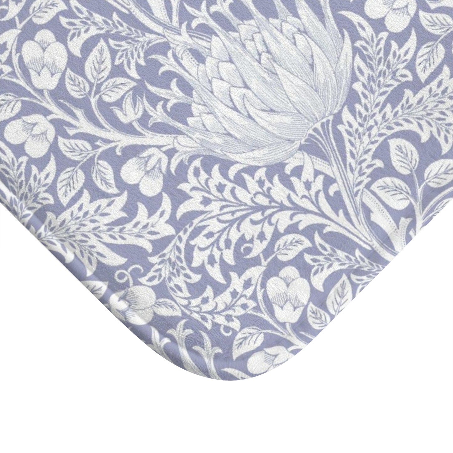 William Morris Bath Mat Artichoke Heather Lilac