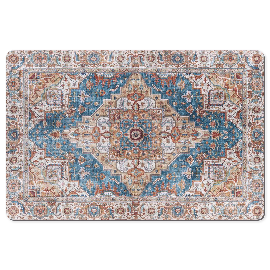 Balkh Persian Desk Mat Antique Blue Rust