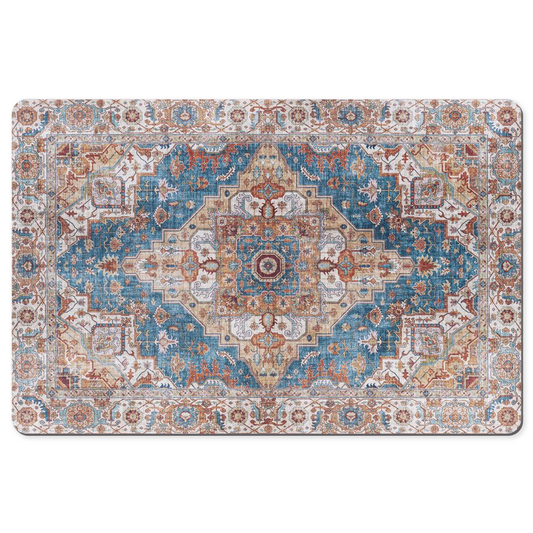 Balkh Persian Desk Mat Antique Blue Rust