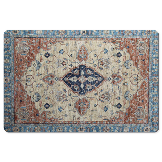 Pari Persian Desk Mat Antique Blue Red