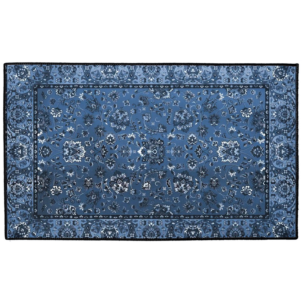 Bisotun Persian Indoor/Outdoor Floor Mat Antique Dark Blue