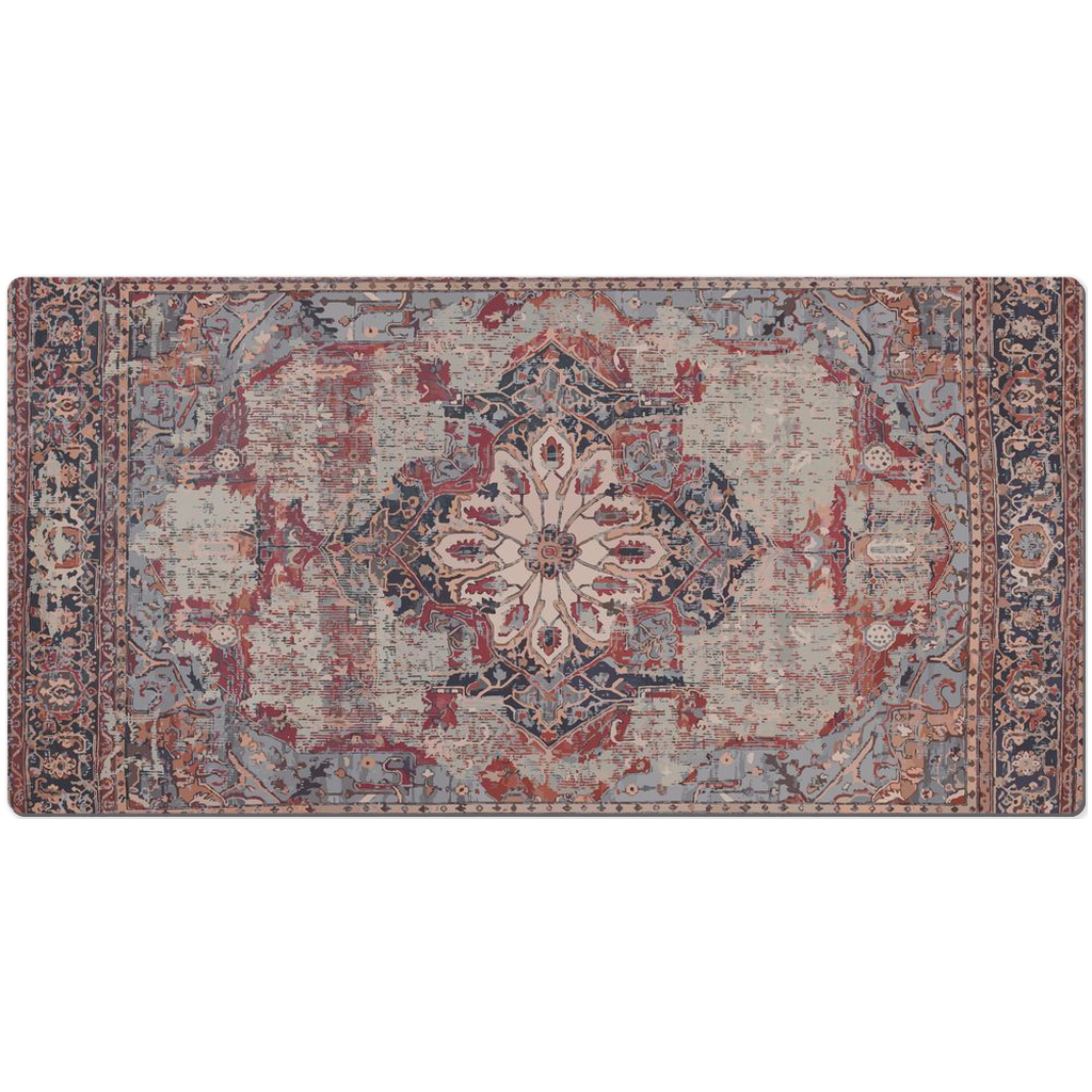 Qumis Persian Desk Mat Antique Plum Rose