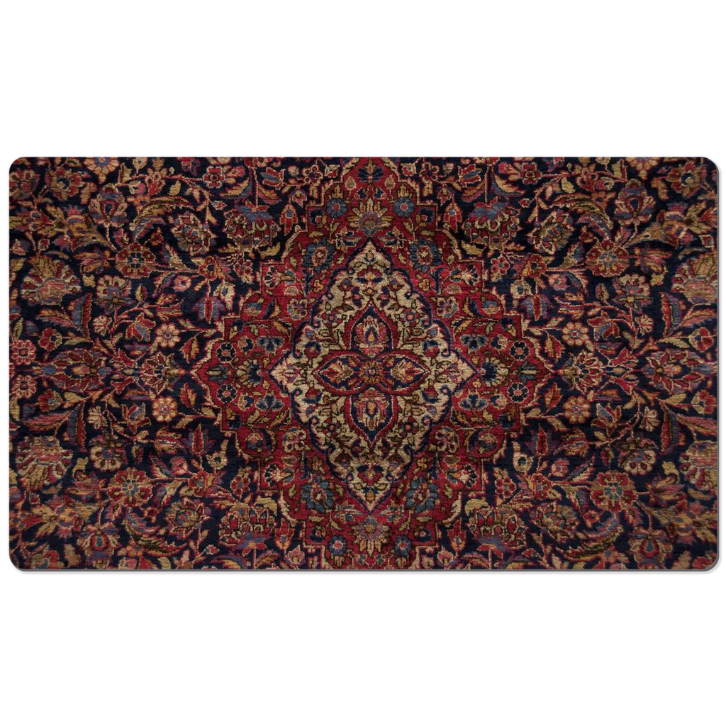 Shahbanu Persian Desk Mat Antique Black Burgundy