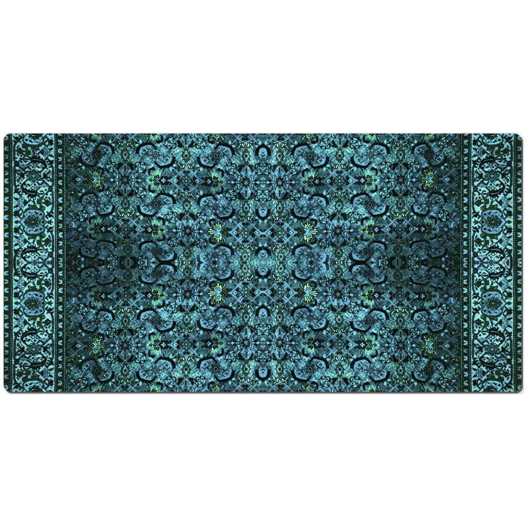 Cappadocia Persian Desk Mat Teal Black