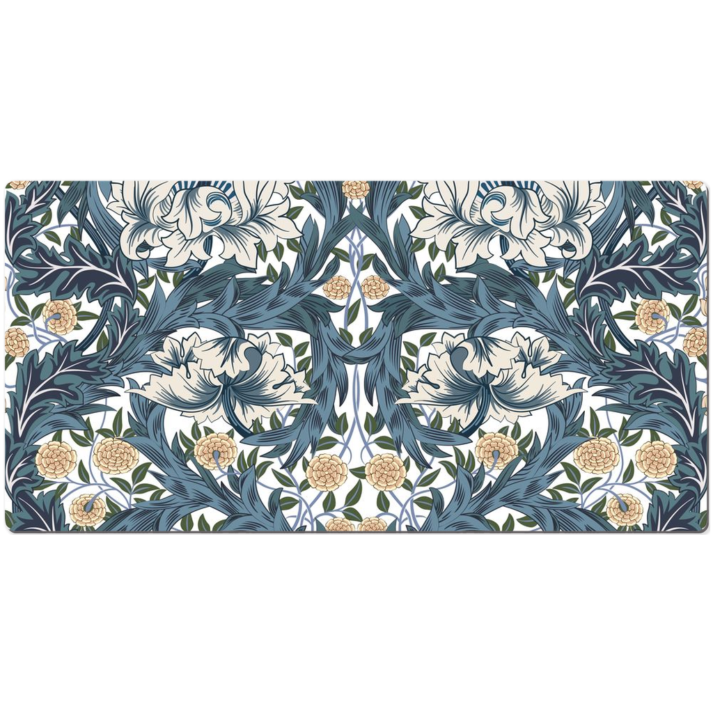 William Morris Desk Mat Art Nouveau Blue