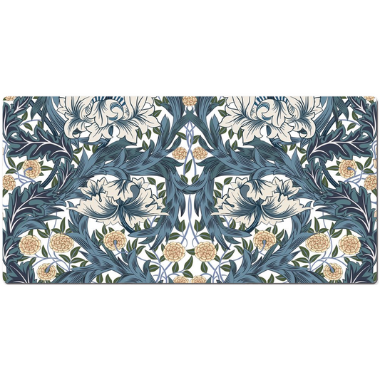 William Morris Desk Mat Art Nouveau Blue