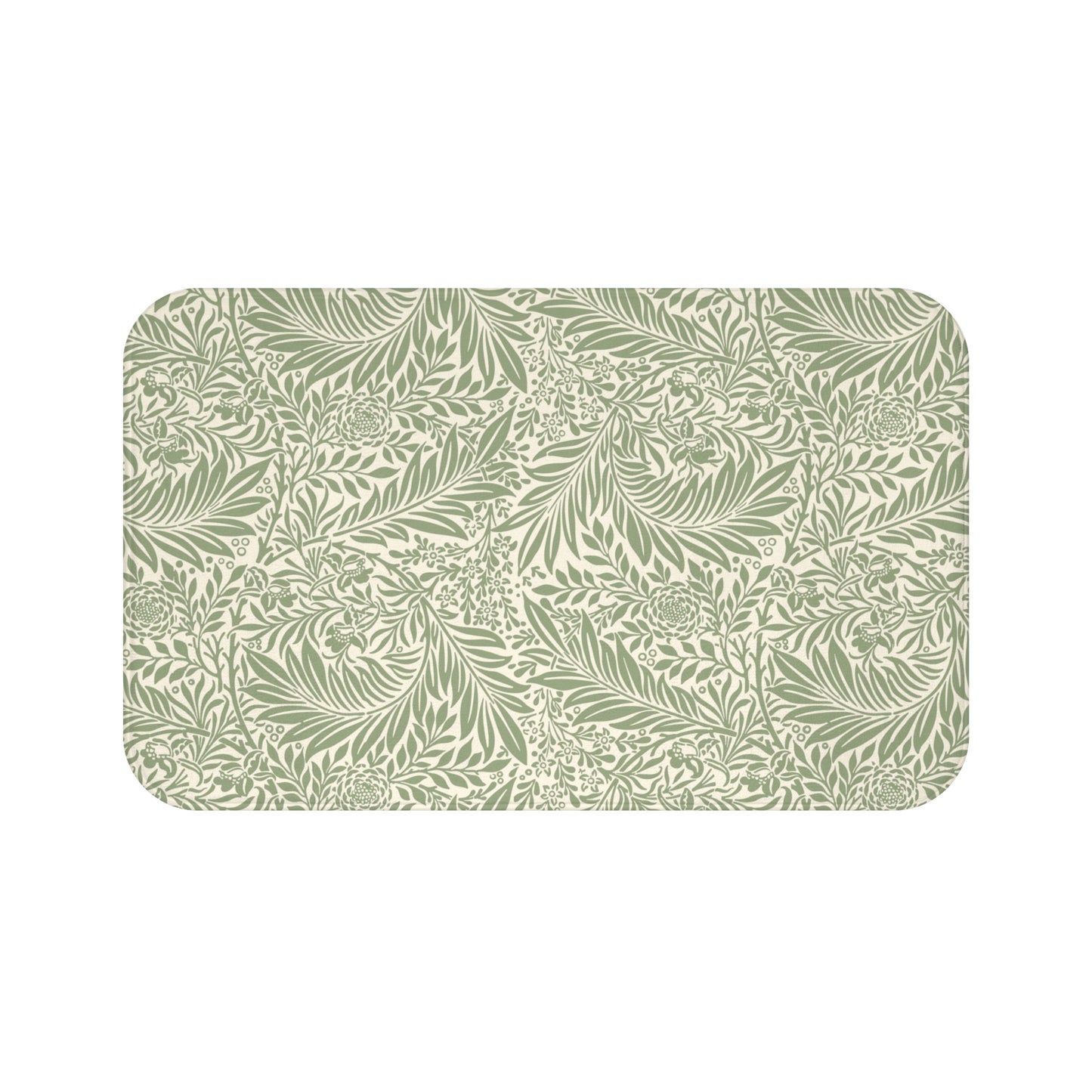William Morris Bath Mat Larkspur Sage Green