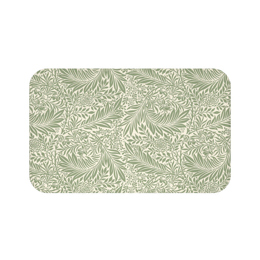 William Morris Bath Mat Larkspur Sage Green