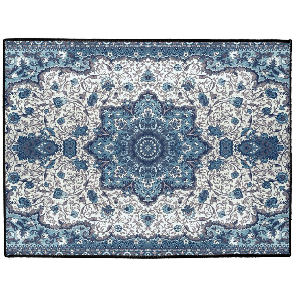 Artemesia Persian Indoor/Outdoor Floor Mat Blue Cream