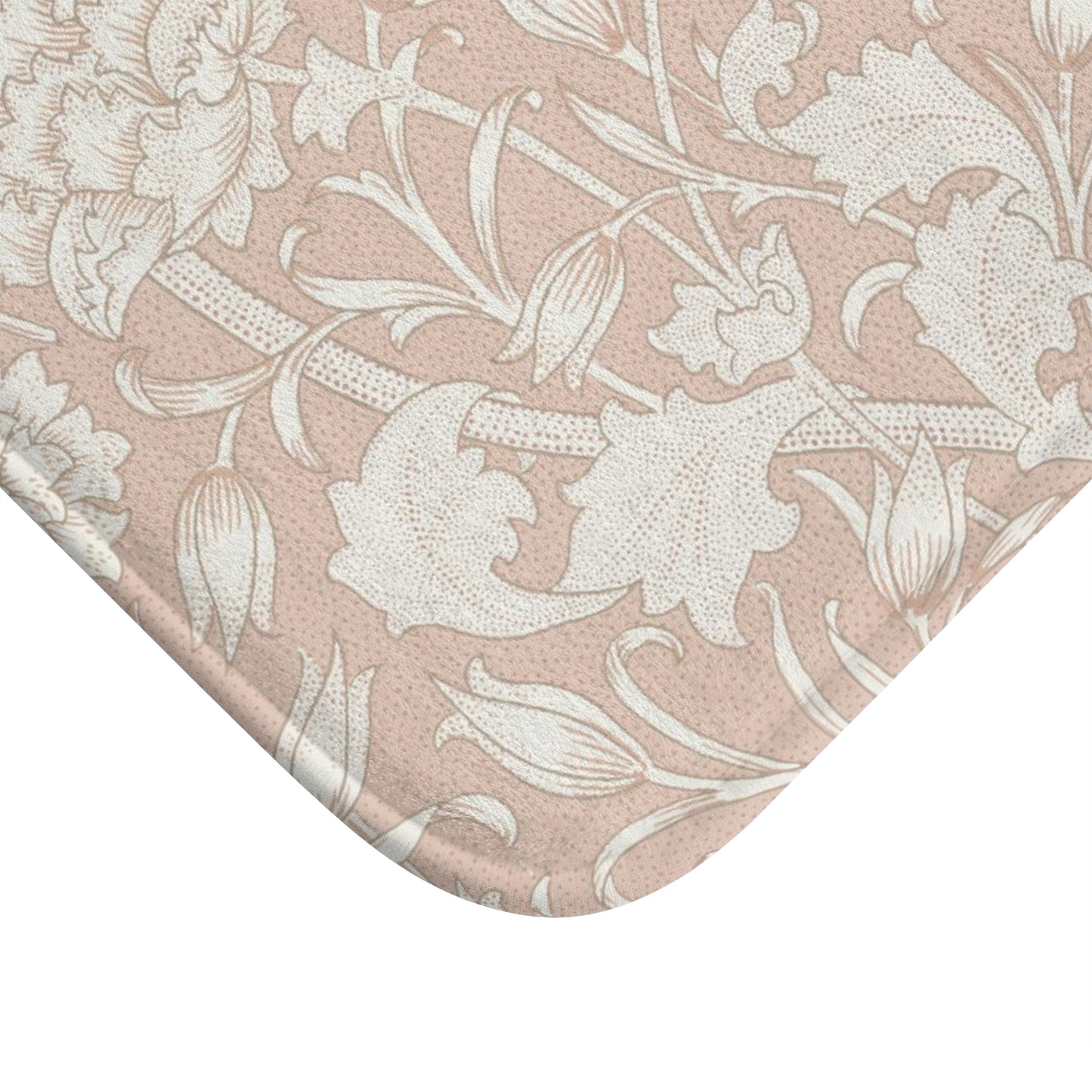 William Morris Bath Mat Pink & Rose Blush