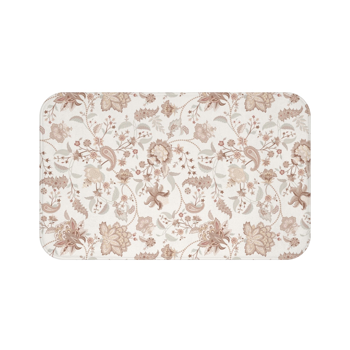 Belvedere Beige Chintz Bath Mat