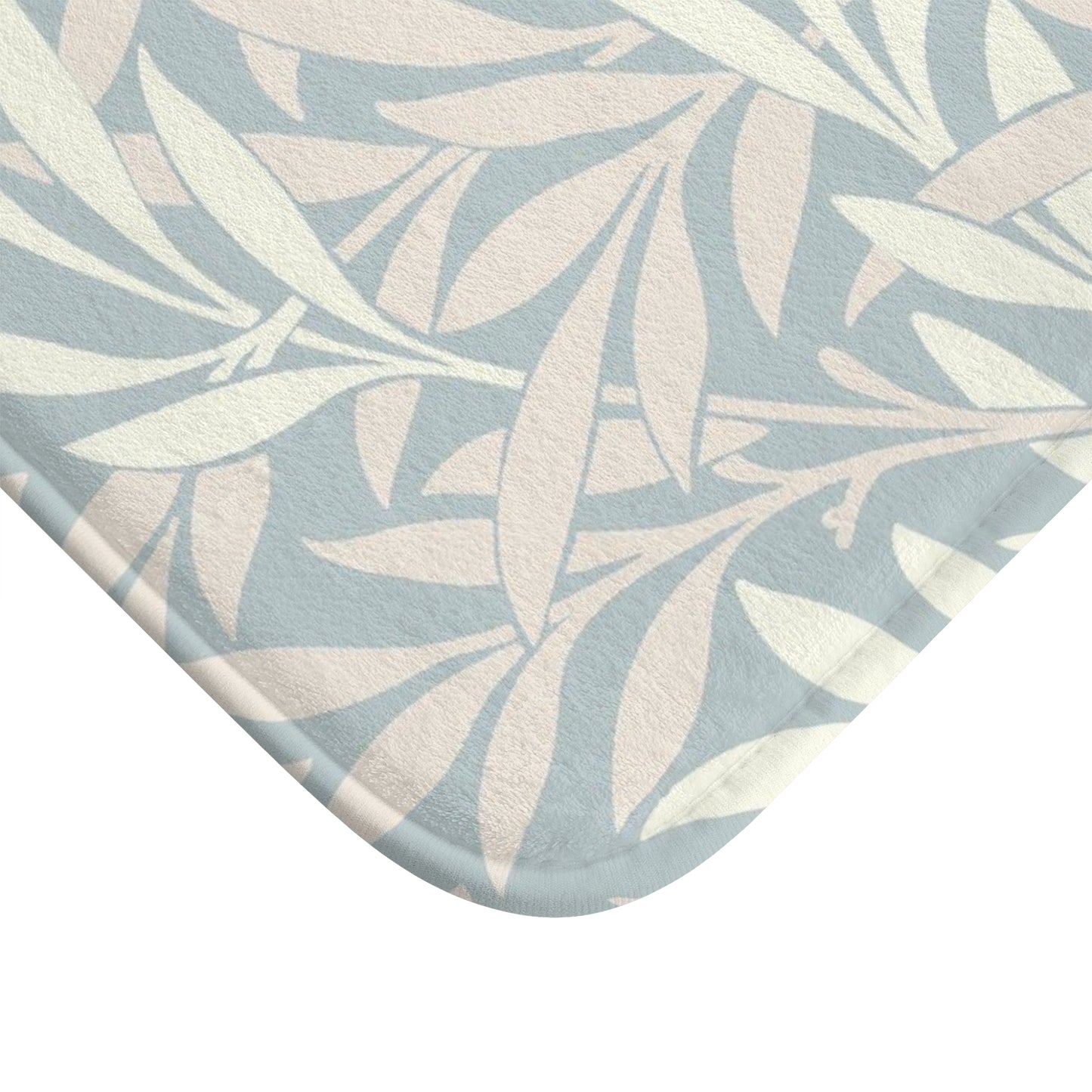 William Morris Bath Mat Willow Silver Blush