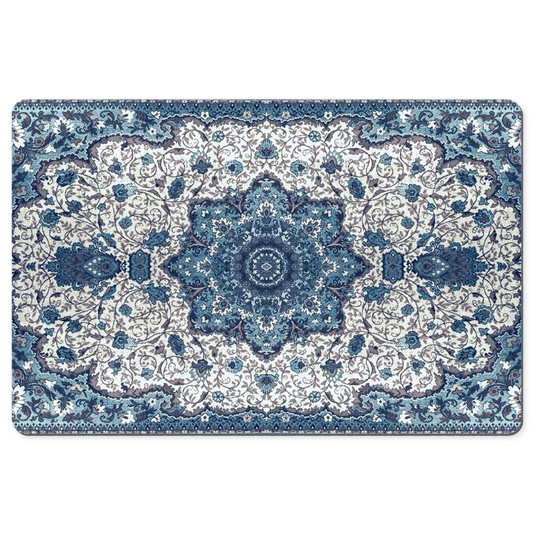 Artemesia Persian Desk Mat Antique Blue Cream