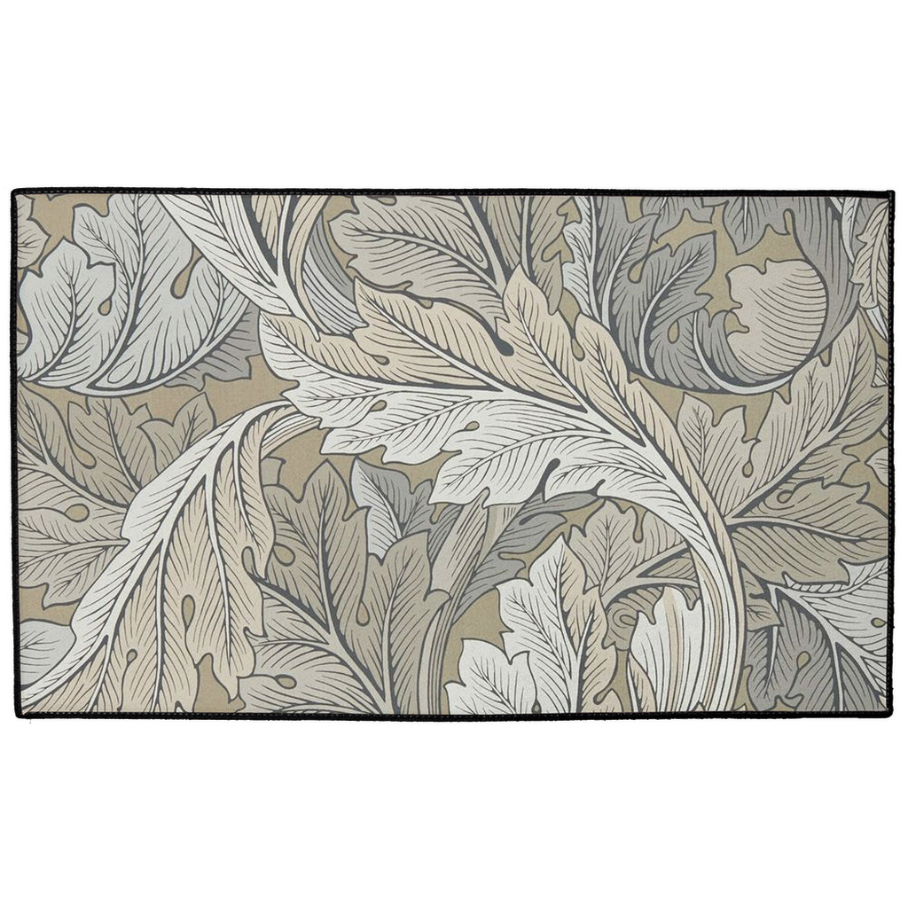 Acanthus Indoor/Outdoor Floor Mat William Morris Manilla Stone