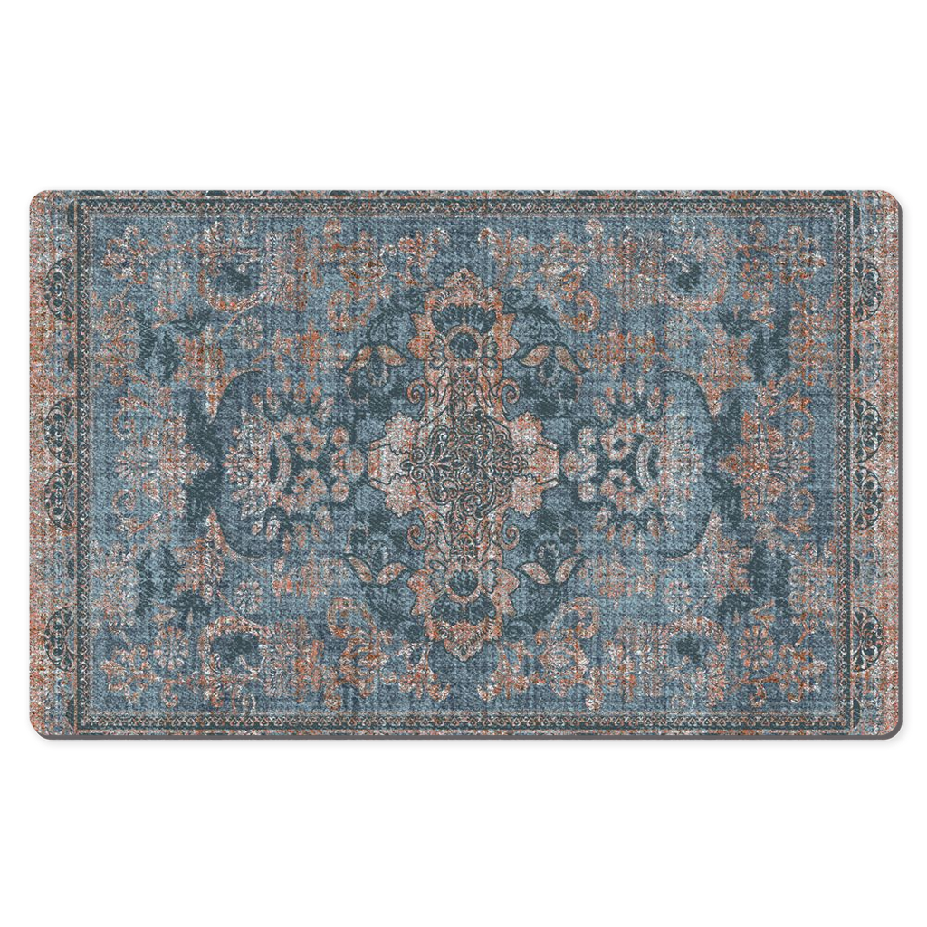 Persepolis Persian Desk Mat Antique Blue Rust