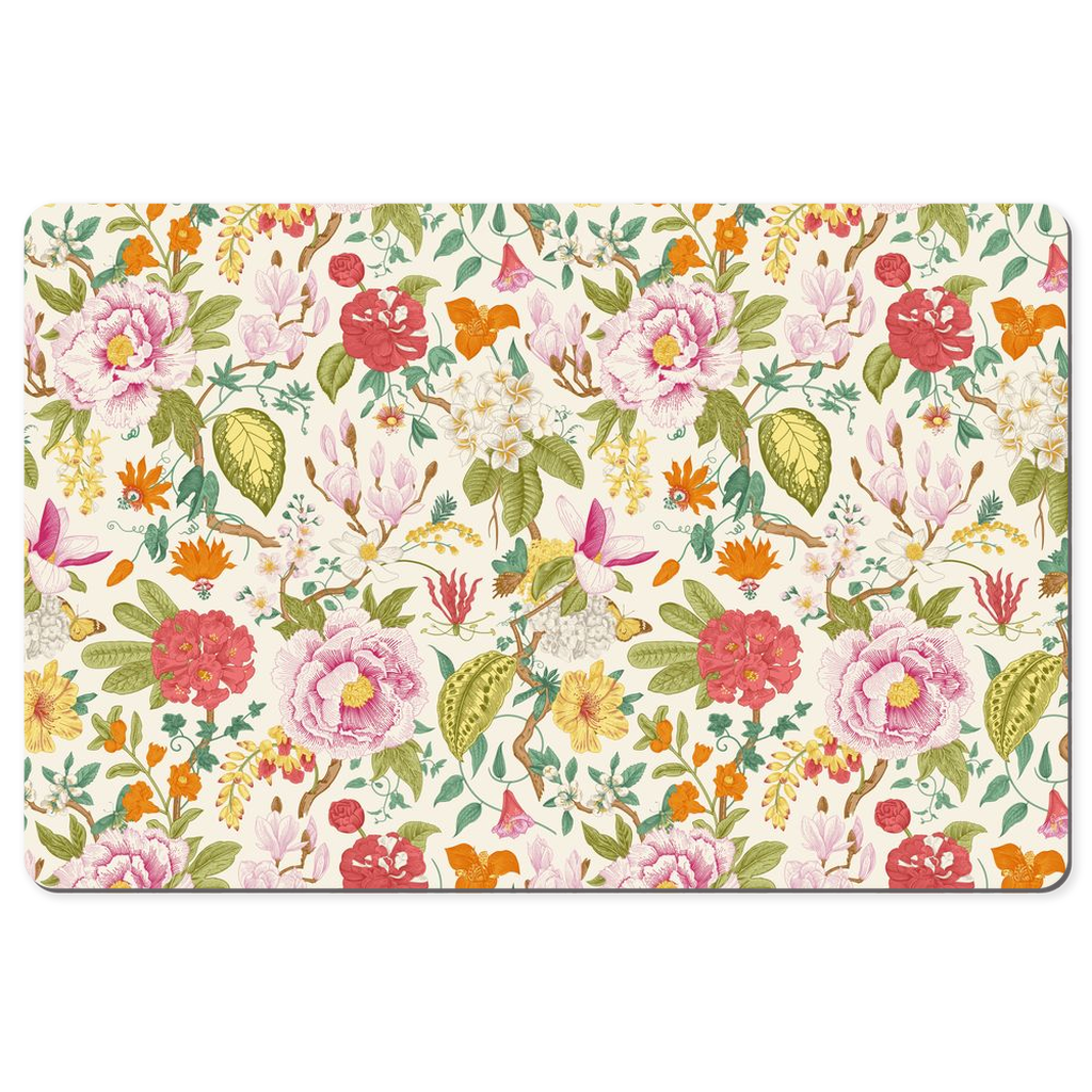 Summer Floral Desk Mat Cottage Garden Flowers