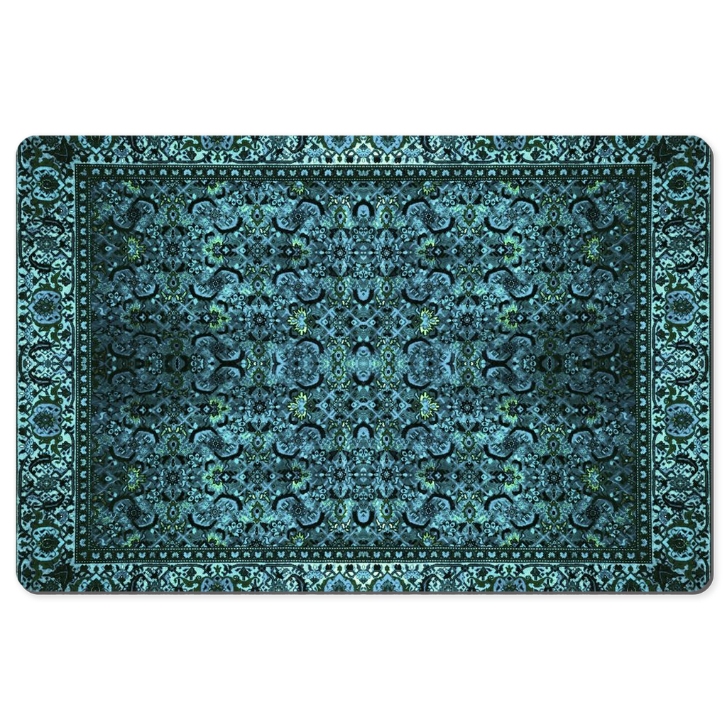 Cappadocia Persian Desk Mat Teal Black