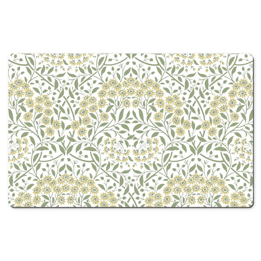 William Morris Desk Mat Wildflower Golden Green