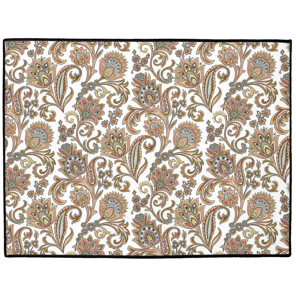 Madurai Chintz Indoor/Outdoor Floor Mat Rose Gold Pink