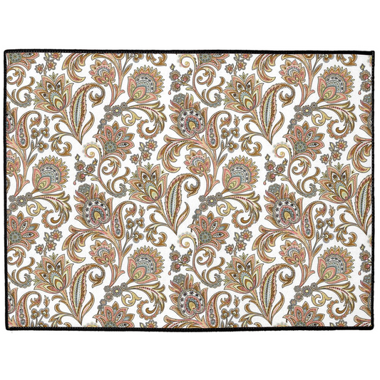 Madurai Chintz Indoor/Outdoor Floor Mat Rose Gold Pink