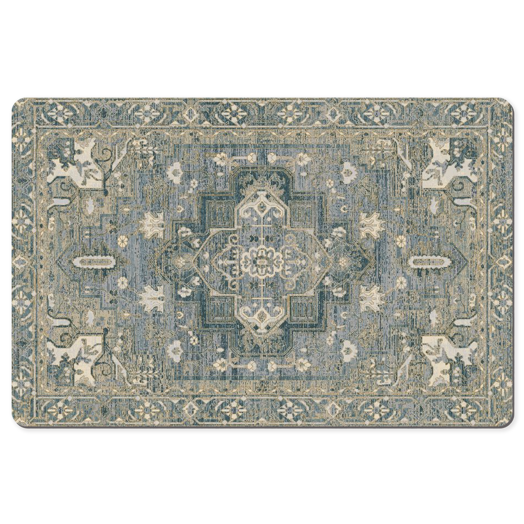 Mahsa Persian Desk Mat Grey Cream