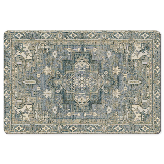 Mahsa Persian Desk Mat Grey Cream