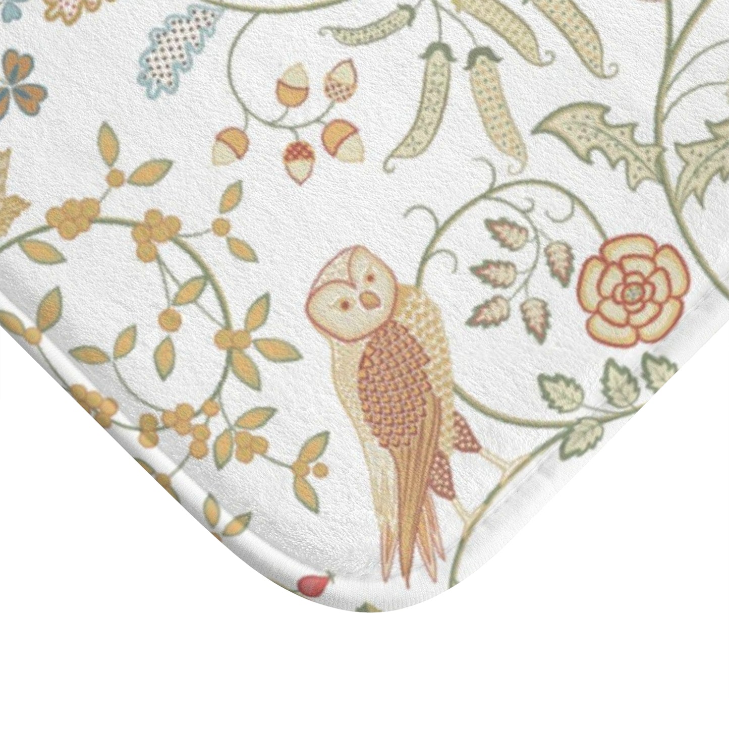 William Morris Bath Mat Newill Owl