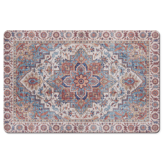 Arya Persian Desk Mat Antique Blue Red