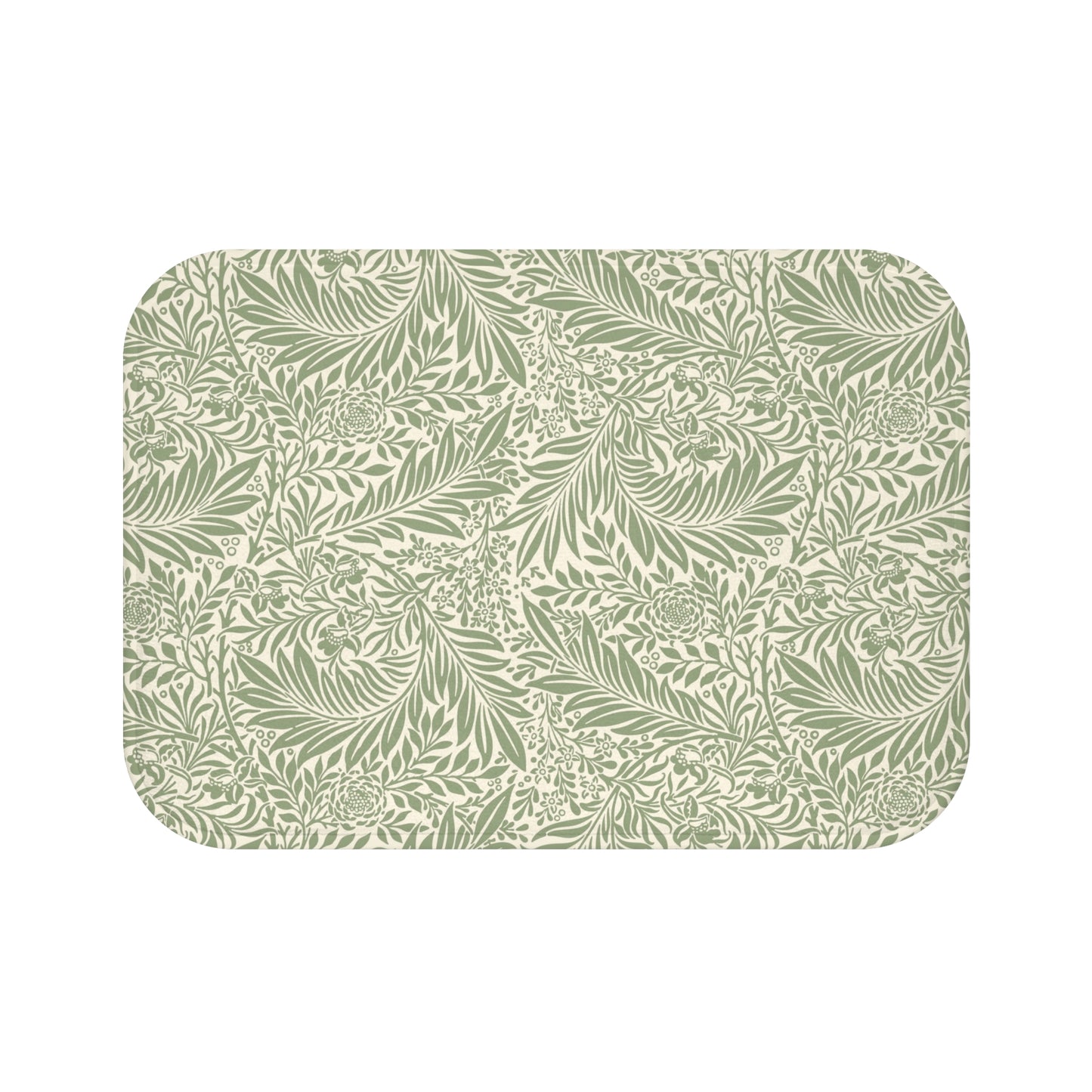 William Morris Bath Mat Larkspur Sage Green