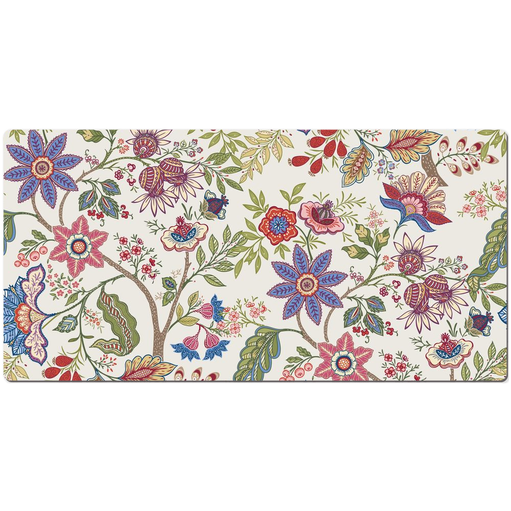 Mandalay Chintz Desk Mat Purple Pink Floral