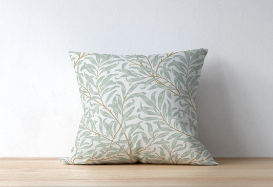 Willow Bough Outdoor Pillows William Morris Blue Green