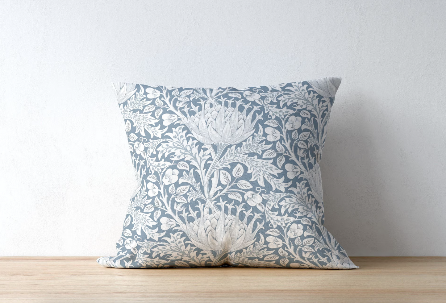 Artichoke Outdoor Pillow William Morris Soft Blue