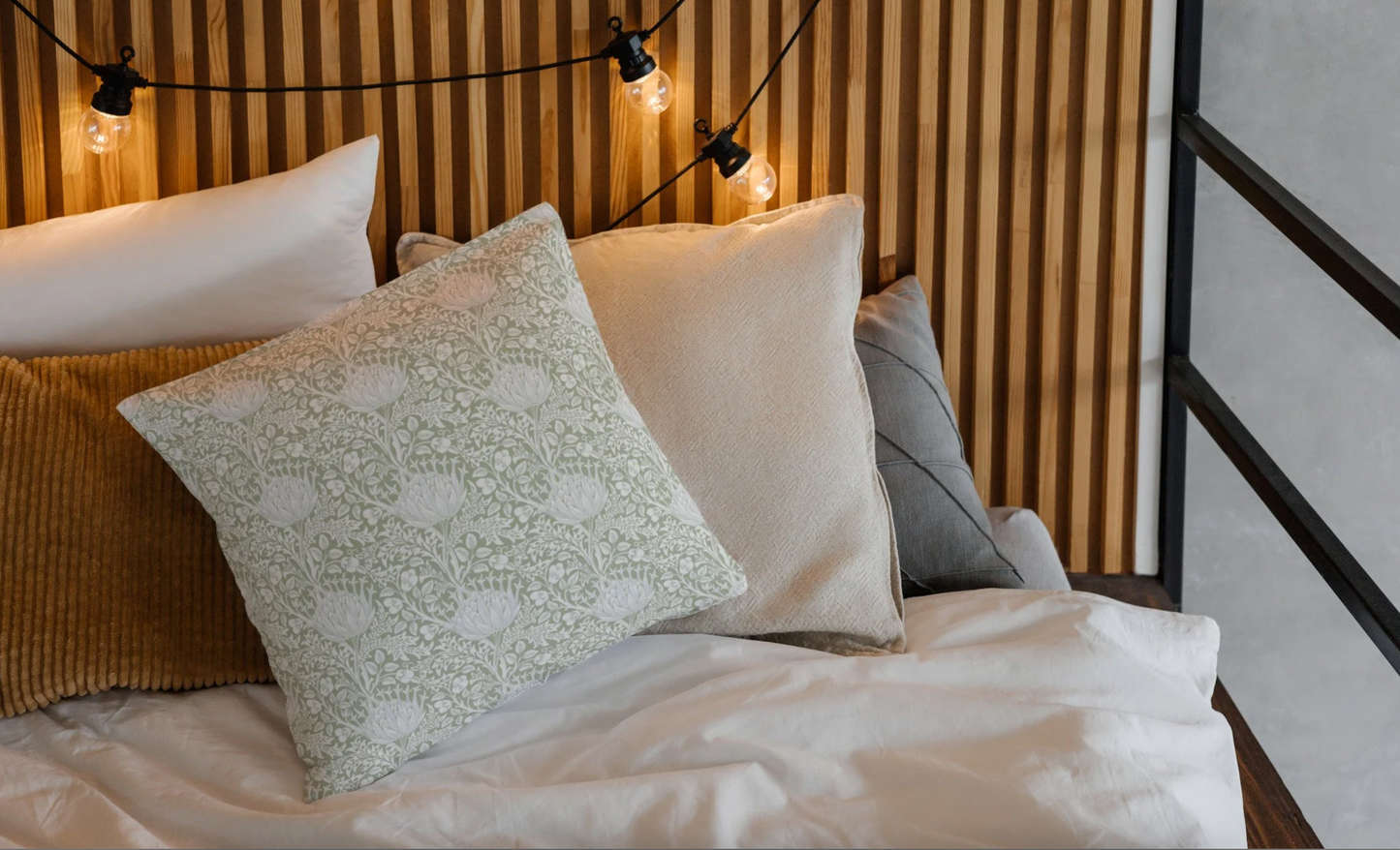 Artichoke Outdoor Pillows William Morris Sage Green