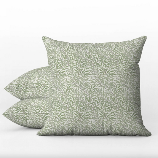 Willow Bough Outdoor Pillows William Morris Soft Green