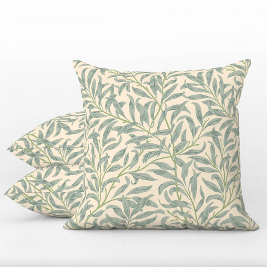 Willow Bough Outdoor Pillows William Morris Sage Green